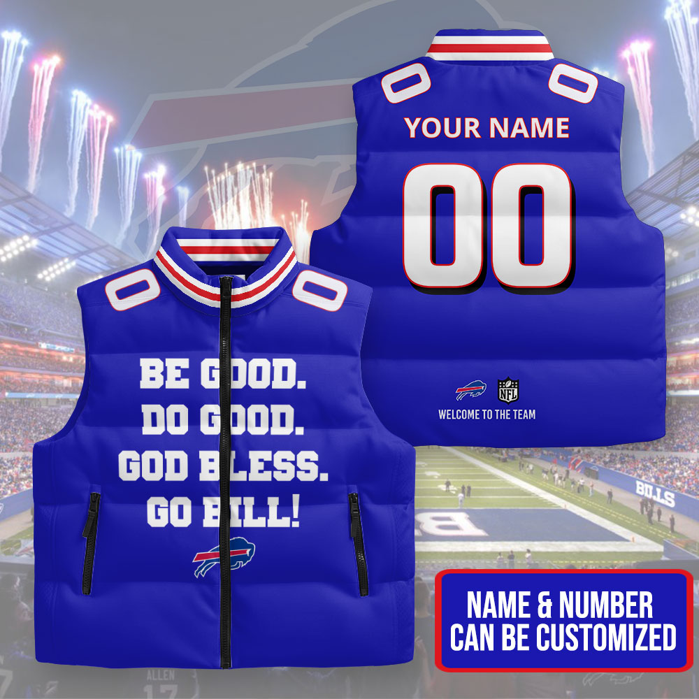 Personalized Buffalo Bills 3D Sleeveless Down Jacket – TMTHU1127