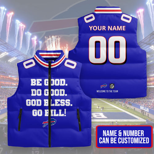 Personalized Buffalo Bills 3D Sleeveless Down Jacket – TMTHU1127