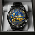 BYU Cougars Football Black Stainless Steel Watch – TANTN17948