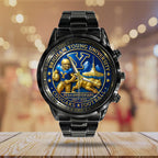 BYU Cougars Football Black Stainless Steel Watch – TANTN17948