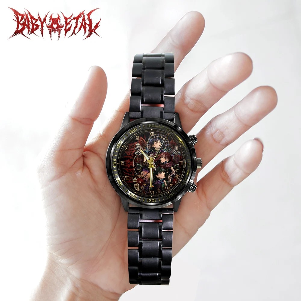 Babymetal World Tour 2026 Black Stainless Steel Watch – GNE8435