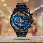 Back to the Future 40th Anniversary 2025 Black Stainless Steel Watch – TANTN18029