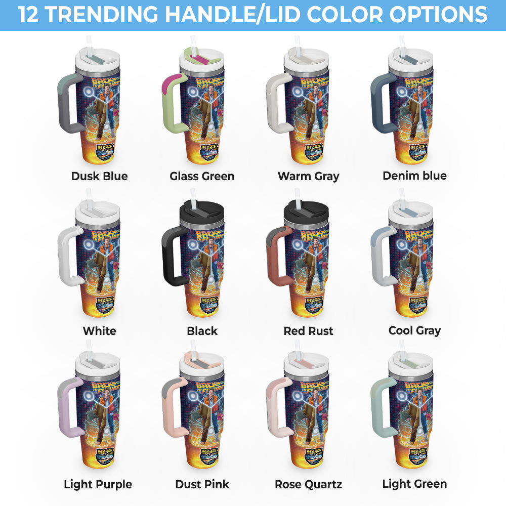 Personalized Back to the Future 40th Anniversary 40oz Tumbler – TANTN18446
