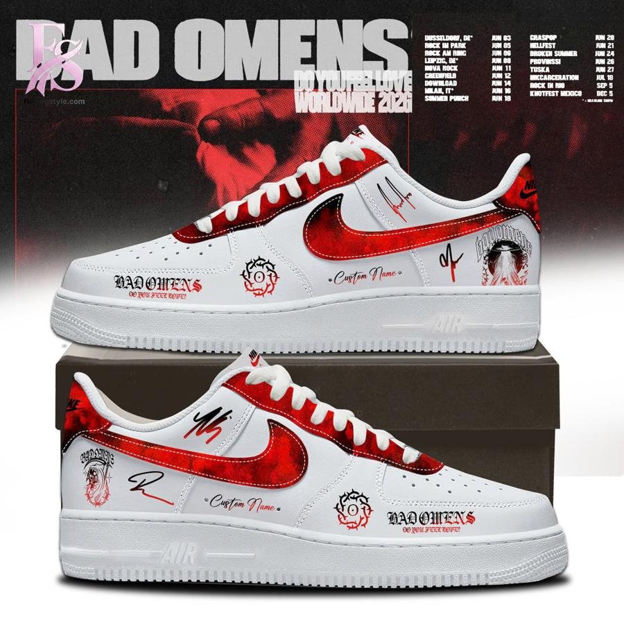 Bad Omens Do You Feel Love Worldwide 2026 Tour Nike Air Force 1
