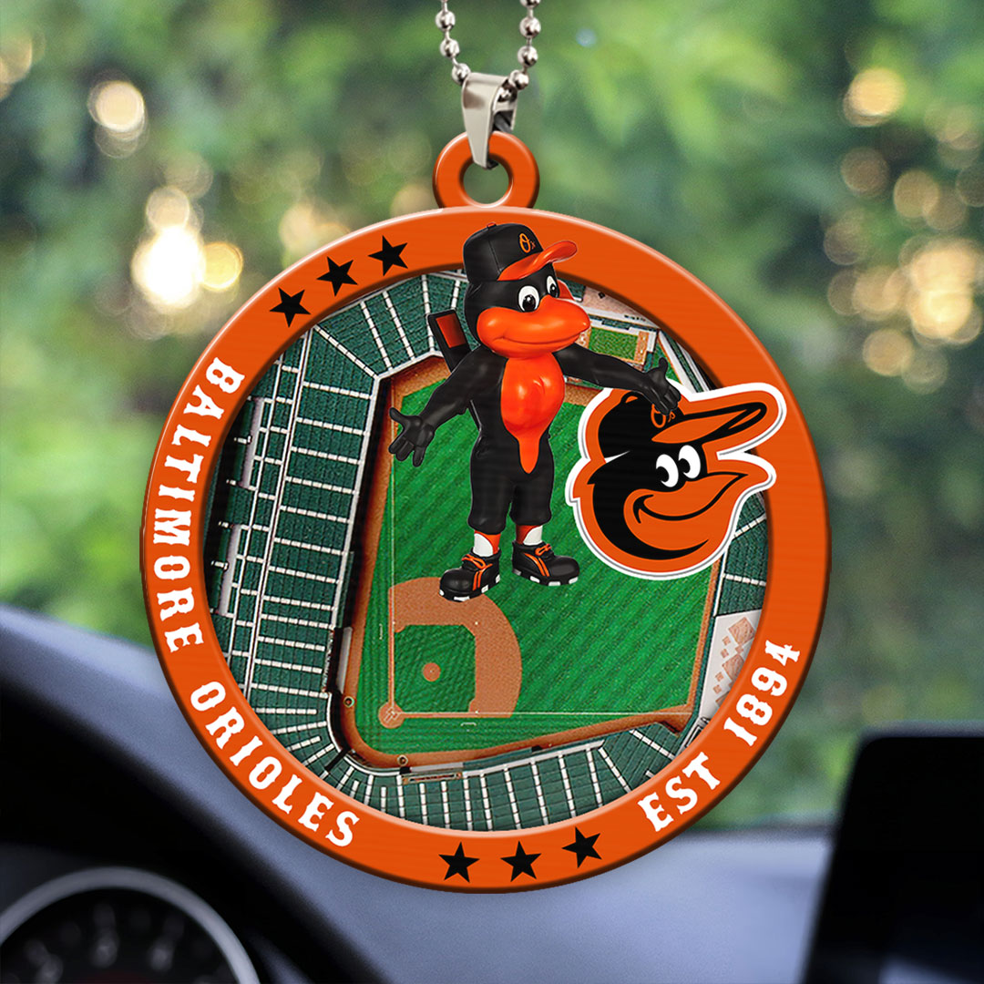 Baltimore Orioles Custom shape 2-sided Acrylic Car Ornament – HOATT13034