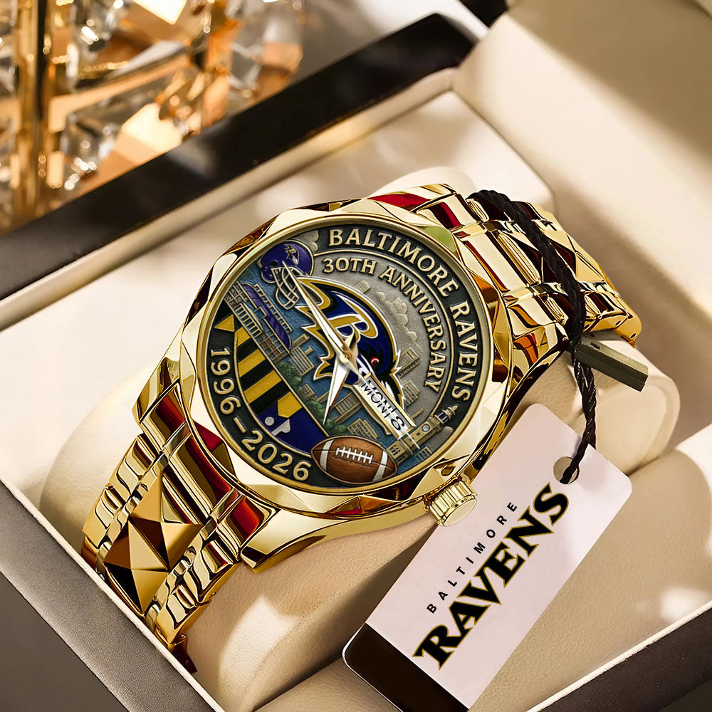 Baltimore Ravens Alloy Luxury Quartz Watch – TANTN16806