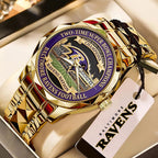Baltimore Ravens Alloy Luxury Quartz Watch – MAITM14251