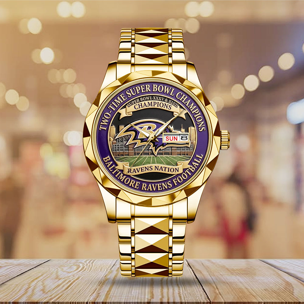Baltimore Ravens Alloy Luxury Quartz Watch – MAITM14251