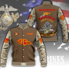 Baltimore Ravens x US Marine Corps 250th Anniversary Varsity Jacket – MAITM12773