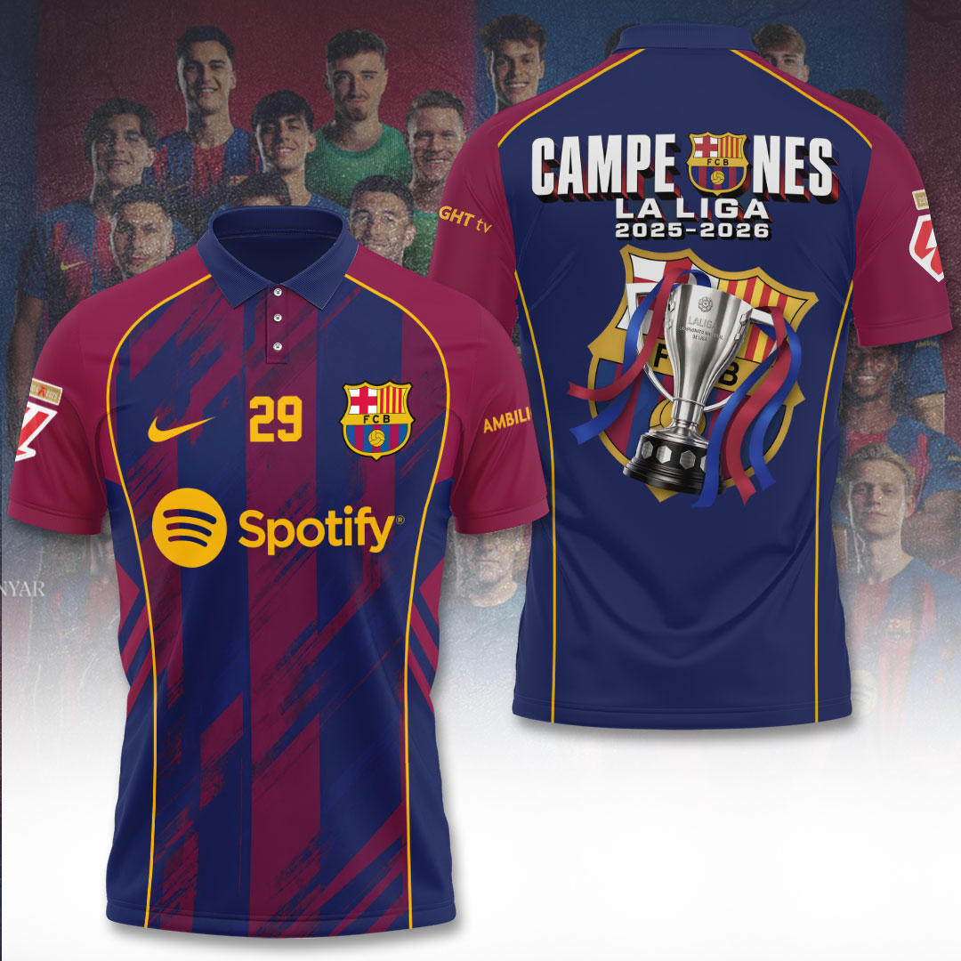 FC Barcelona LaLiga Winners 25/26 3D Apparel – TANTN22818