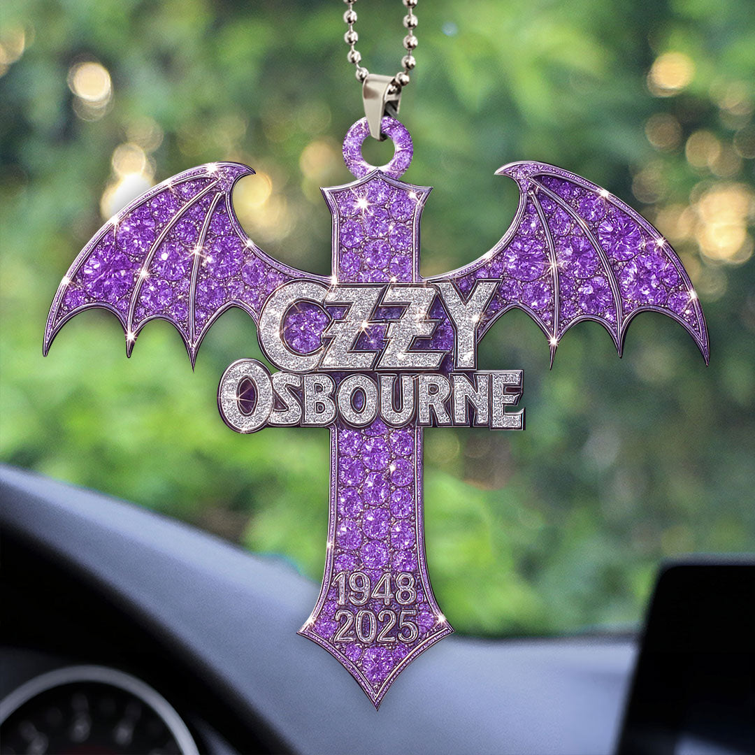Black Sabbath x Ozzy Osbourne Custom shape 2-sided Acrylic Car Ornament – GNE 4127