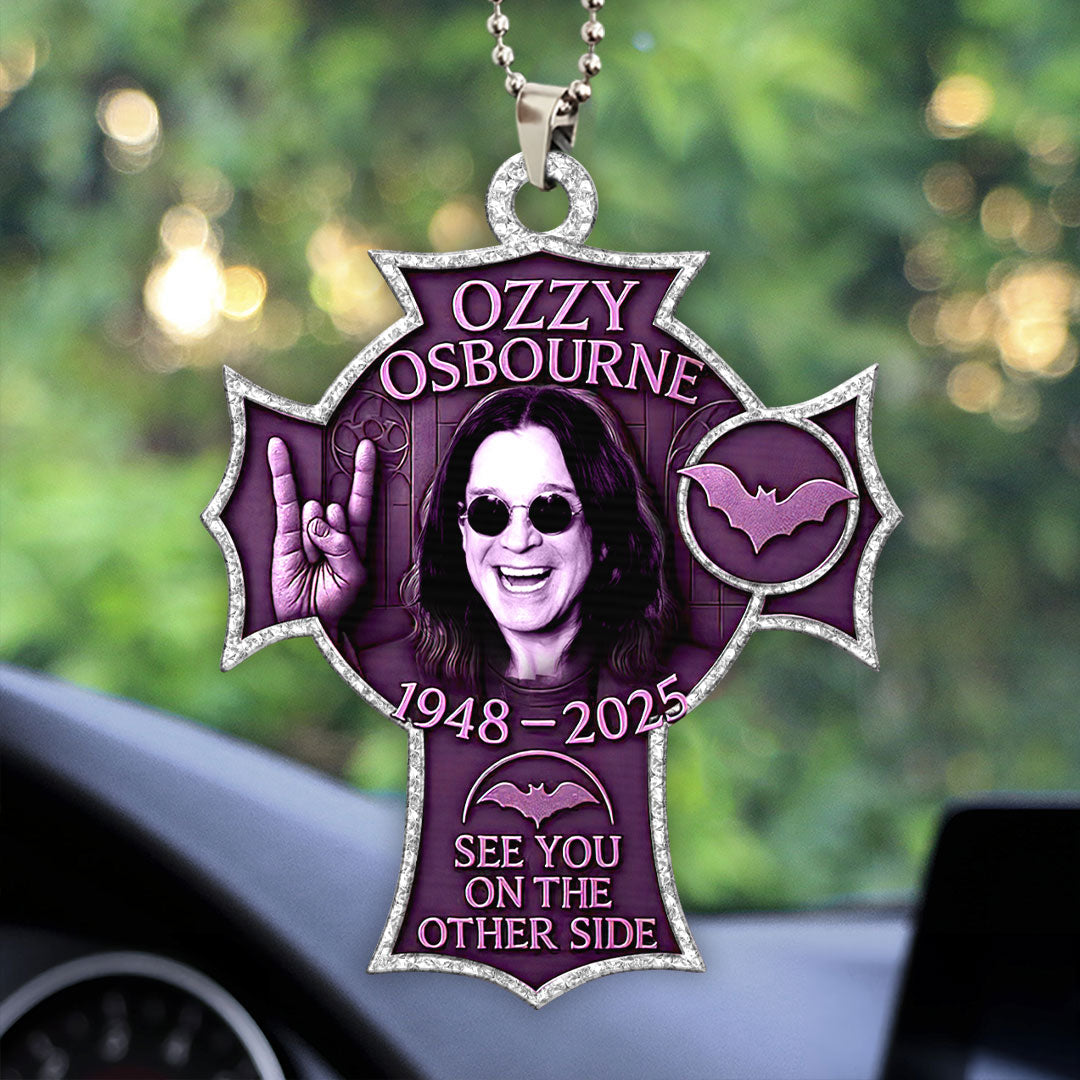 Black Sabbath x Ozzy Osbourne Custom shape 2-sided Acrylic Car Ornament – HOATT 12104