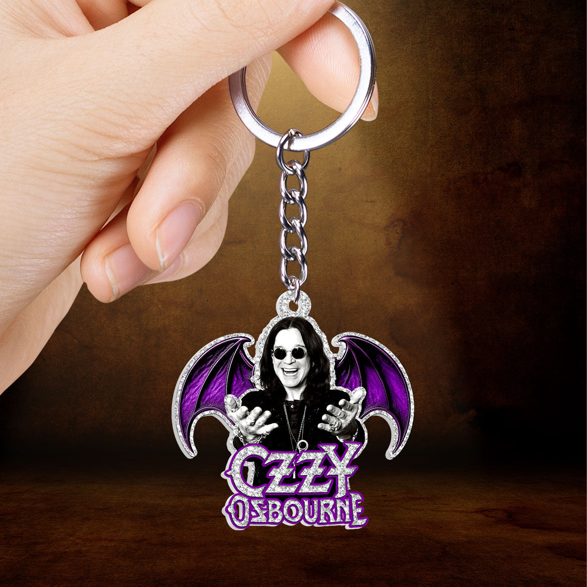 Black Sabbath x Ozzy Osbourne Custom Shape 2-sided Keychain – HOATT 12149