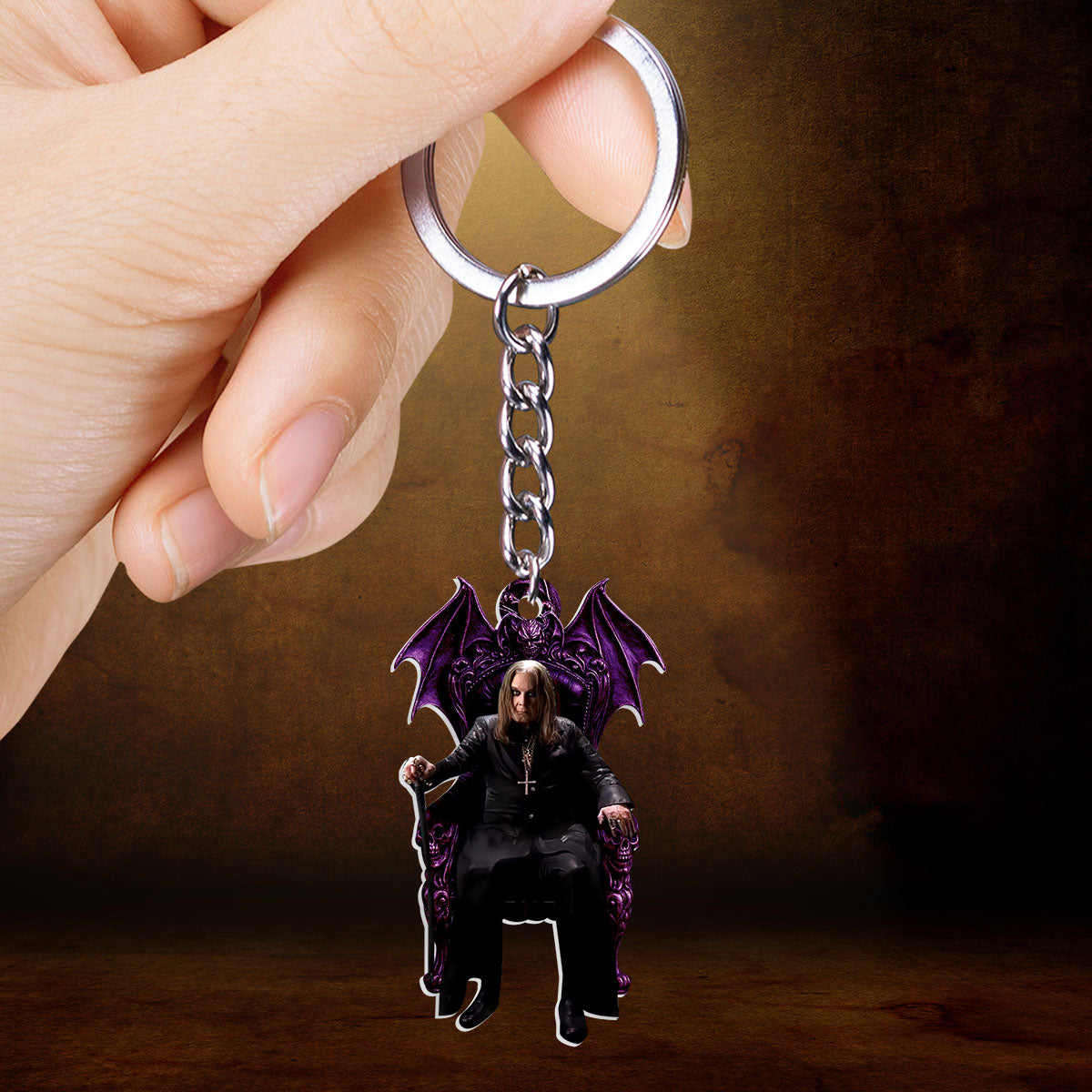 Black Sabbath x Ozzy Osbourne Custom Shape 2-sided Keychain – HOATT 12244