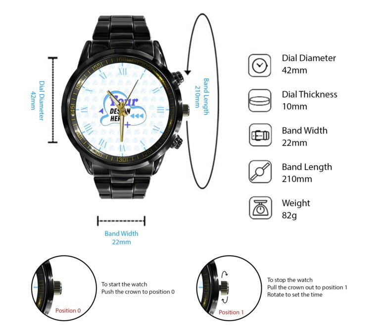 Elvis Presley Black Stainless Steel Watch – MAITM 6302