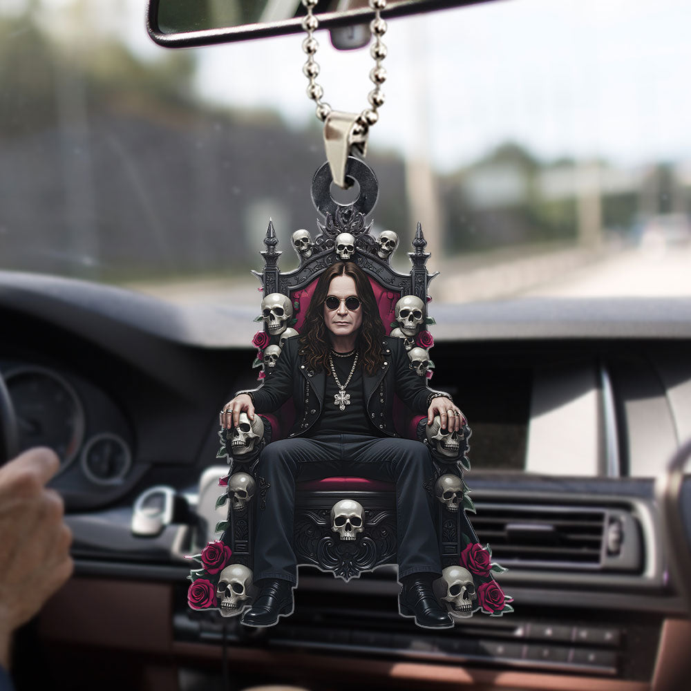 Black Sabbath x Ozzy Osbourne Custom shape 2-sided Acrylic Car Ornament – HOATT 12140