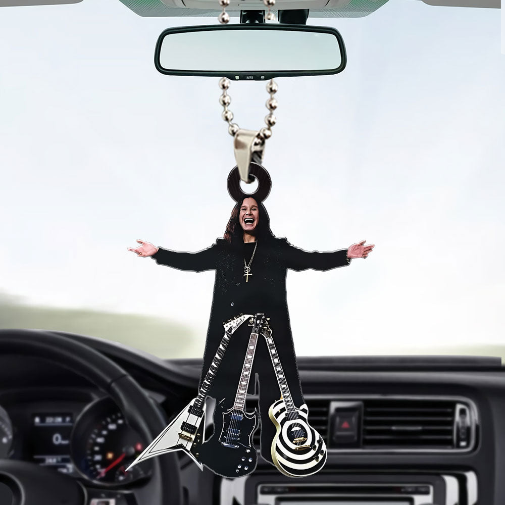 Black Sabbath x Ozzy Osbourne Custom shape 2-sided Acrylic Car Ornament – HOATT12470