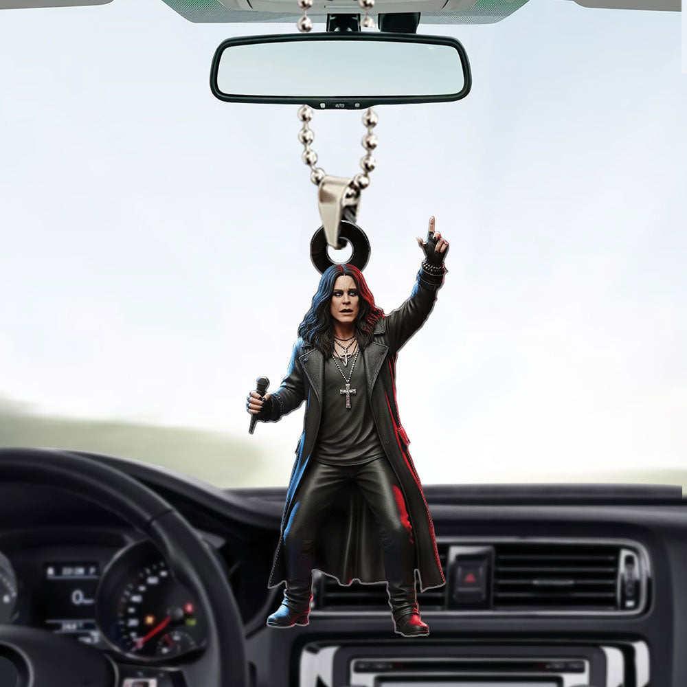 Black Sabbath x Ozzy Osbourne Custom shape 2-sided Acrylic Car Ornament – HOATT 12170