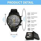 Bohemian Rhapsody x Queen 50th Anniversary Black Stainless Steel Watch – TANTN20035