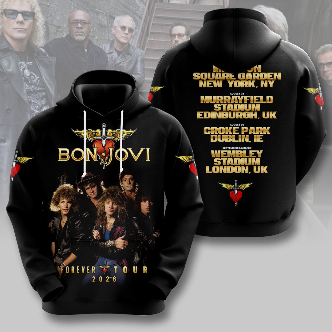 Bon Jovi Forever Tour 2026 3D Apparel – HOATT19405
