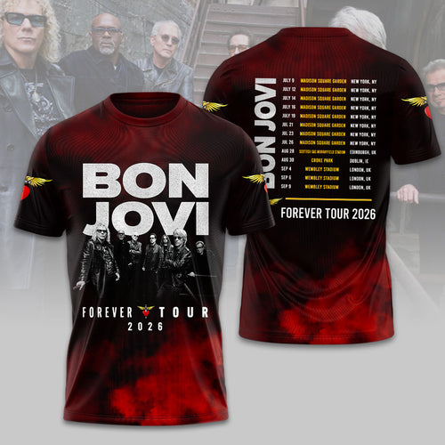 Bon Jovi Forever Tour 2026 3D Apparel – HOATT19349