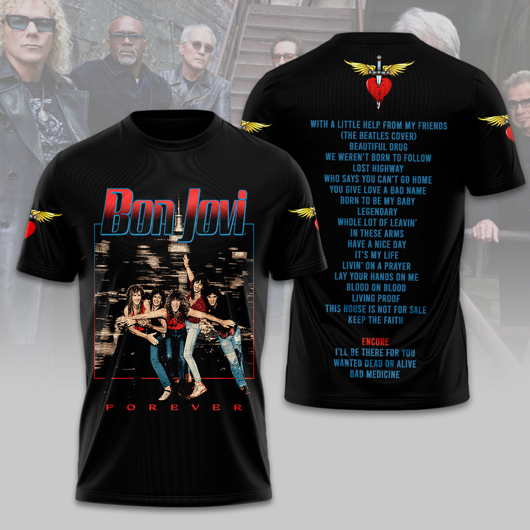 Bon Jovi Forever Tour 2026 3D Apparel – HOATT19402