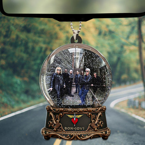 Bon Jovi Custom shape 2-sided Acrylic Car Ornament – TANTN17919