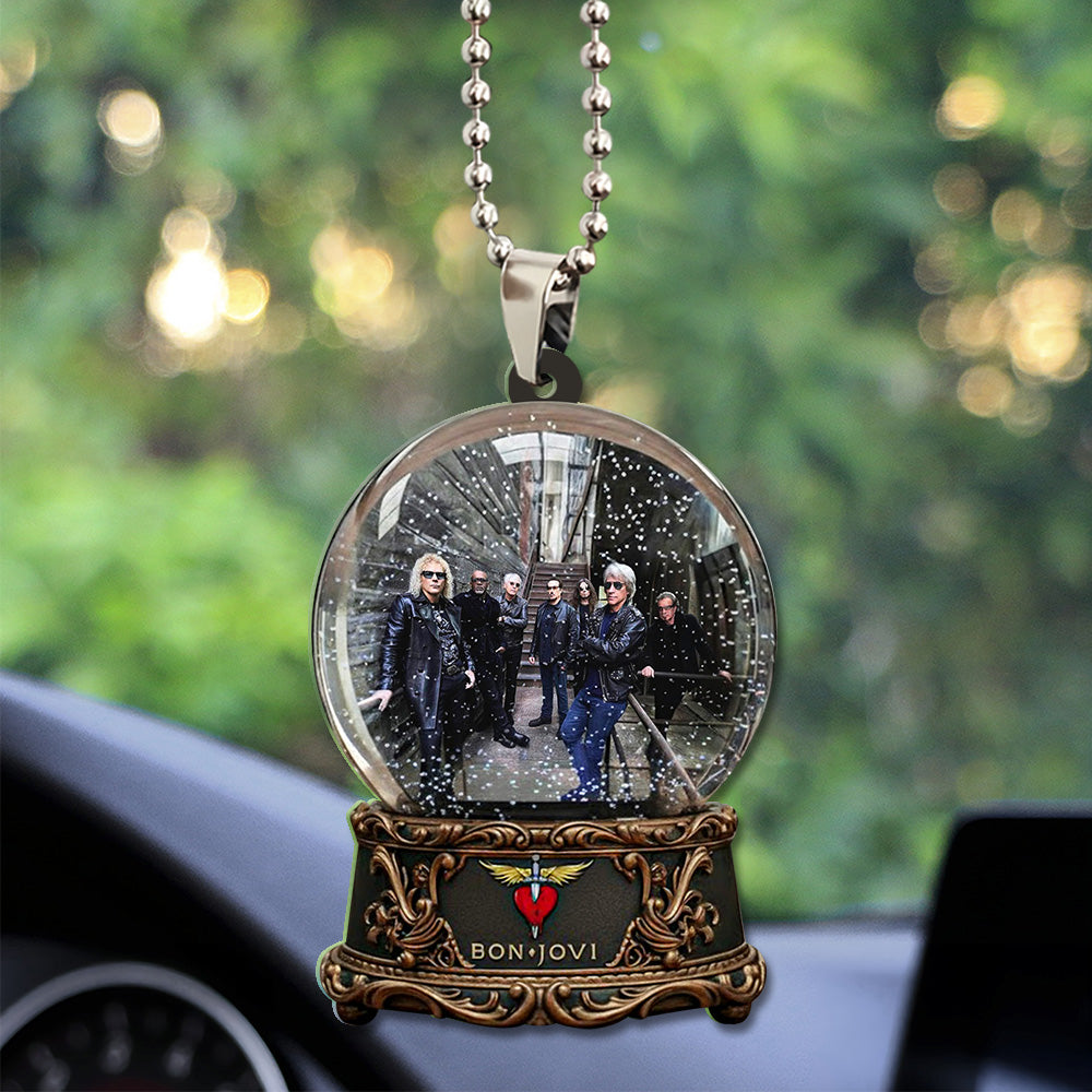 Bon Jovi Custom shape 2-sided Acrylic Car Ornament – TANTN17919