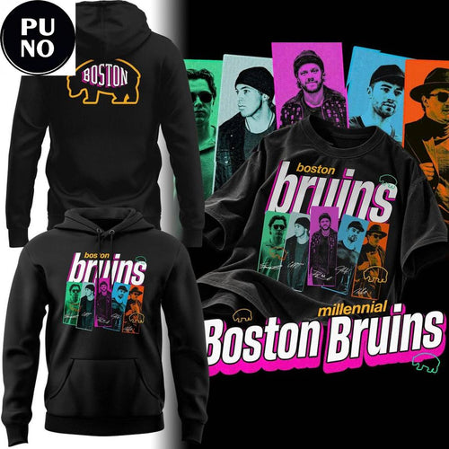 Boston Bruins 2026 Retro Bruins Boy Band Hoodie T-Shirt