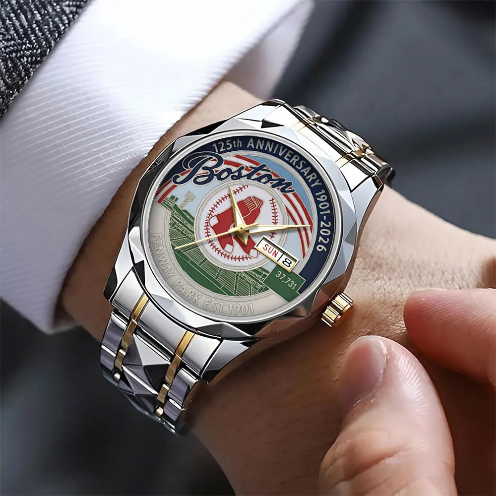 Boston Red Sox 125th Anniversary Alloy Luxury Quartz Watch – TANTN18734