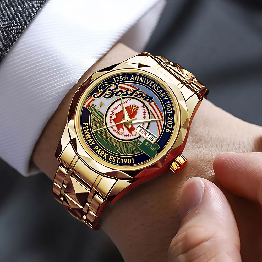 Boston Red Sox 125th Anniversary Alloy Luxury Quartz Watch – MAITM13660