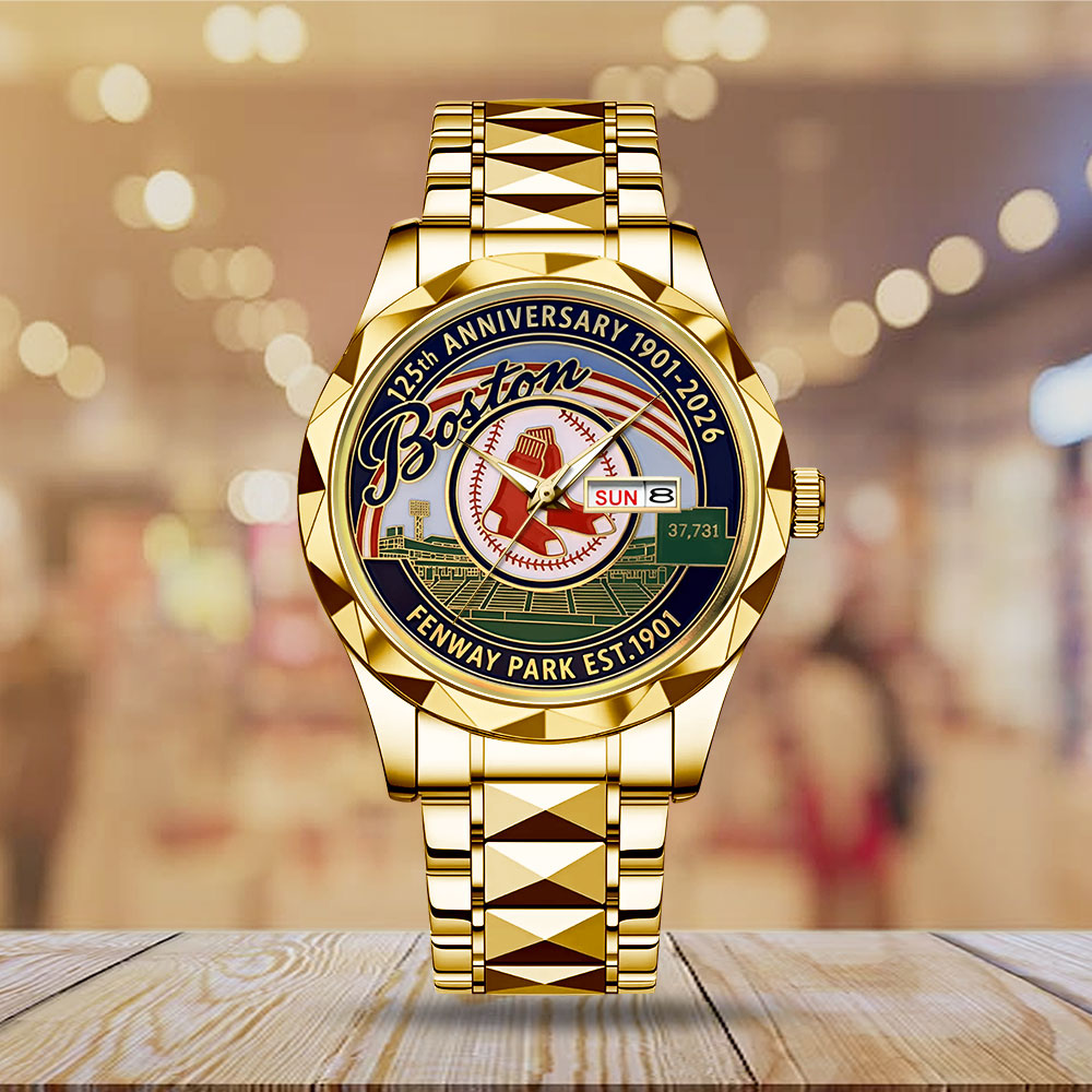Boston Red Sox 125th Anniversary Alloy Luxury Quartz Watch – MAITM13660