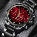 Boston Red Sox Black Stainless Steel Watch – MAITM13426
