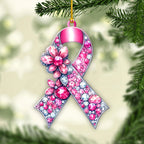 Breast Cancer Awareness Custom Shape 2-Side Printed Acrylic Ornament – GNE 1769