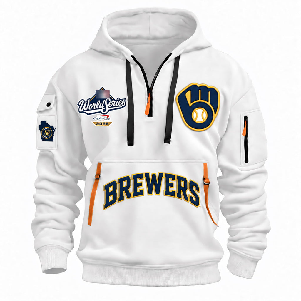 Brewers World Series 2026 Half Zip Hoodie