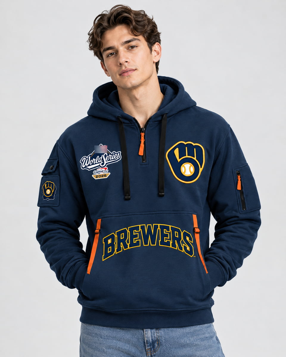 Brewers World Series 2026 Half Zip Hoodie