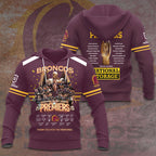 Brisbane Broncos 2025 NRL Premiers 3D Apparel – HOATT14373