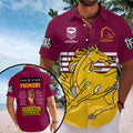 Brisbane Broncos 2025 NRL Premiers Short Sleeve Button-Down Shirt – HOATT13927