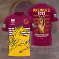 Brisbane Broncos 2025 NRL Premiers 3D Apparel – HOATT13943
