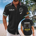Brisbane Broncos 2025 Premiers Short Sleeve Button-Down Shirt – MAITM13460