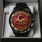 Brisbane Broncos 2025 Premiership Black Stainless Steel Watch – TANTN17613