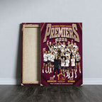 Brisbane Broncos 2025 Premiership Rectangle Canvas With Inner Frame – TANTN17281