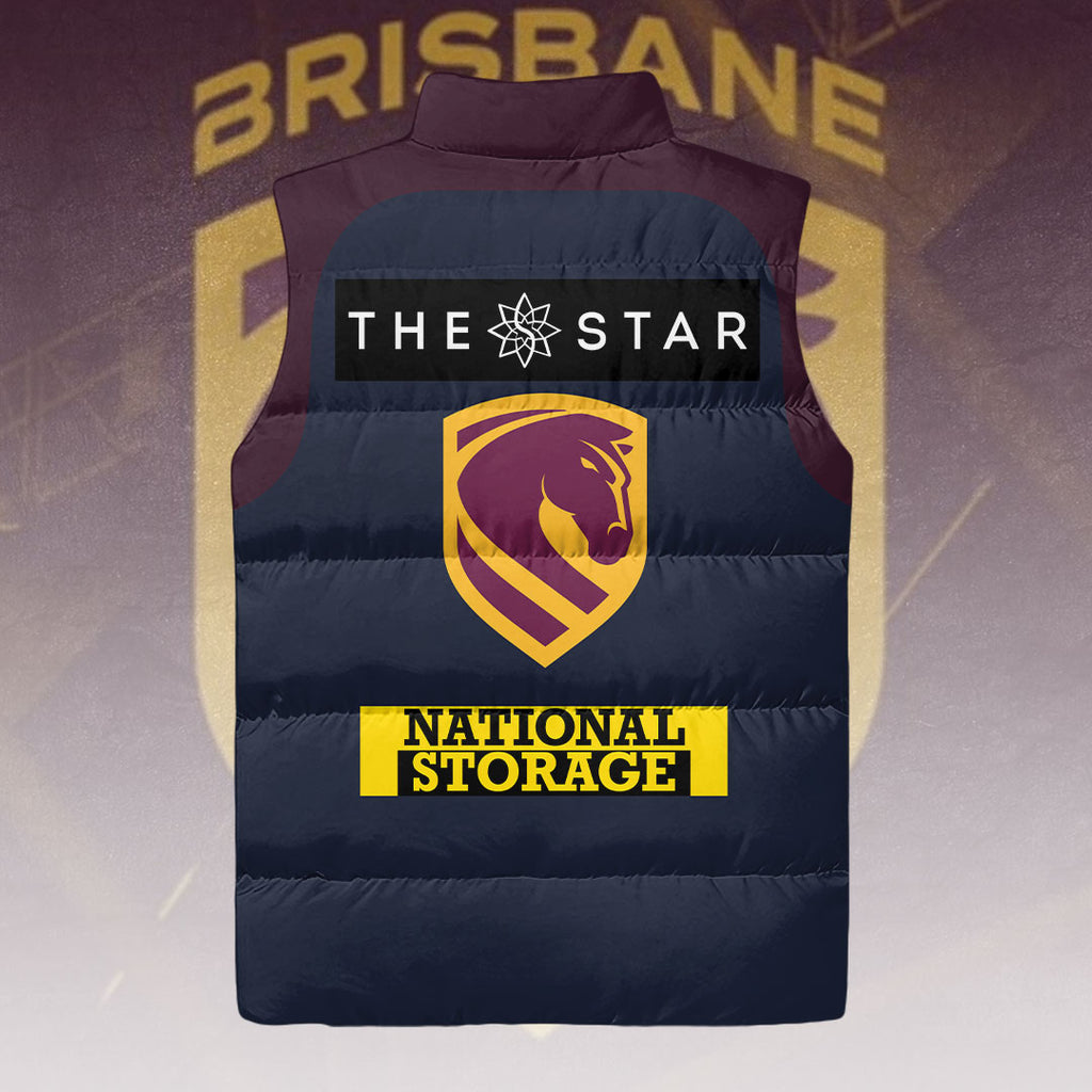 Brisbane Broncos 2026 3D Sleeveless Down Jacket – HOATT14902