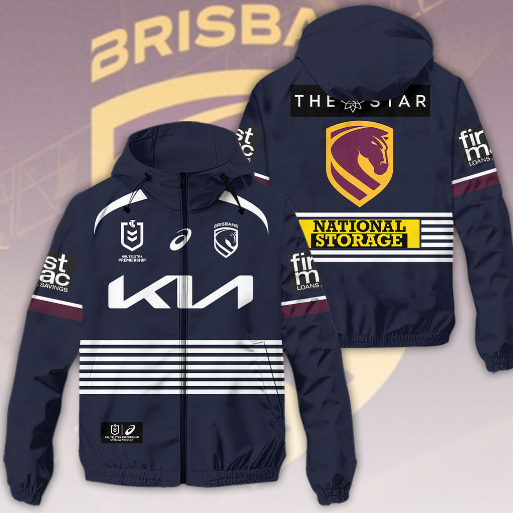 Brisbane Broncos 2026 3D Windbreaker Jacket – HOATT14937