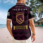 Brisbane Broncos 2026 Short Sleeve Button-Down Shirt – HOATT16247