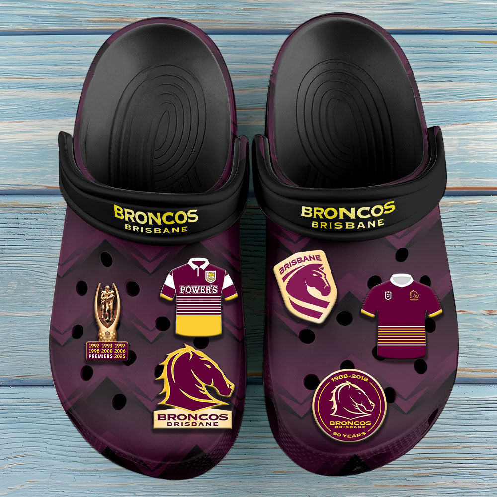 Brisbane Broncos Custom Clogs – TMTHU8024