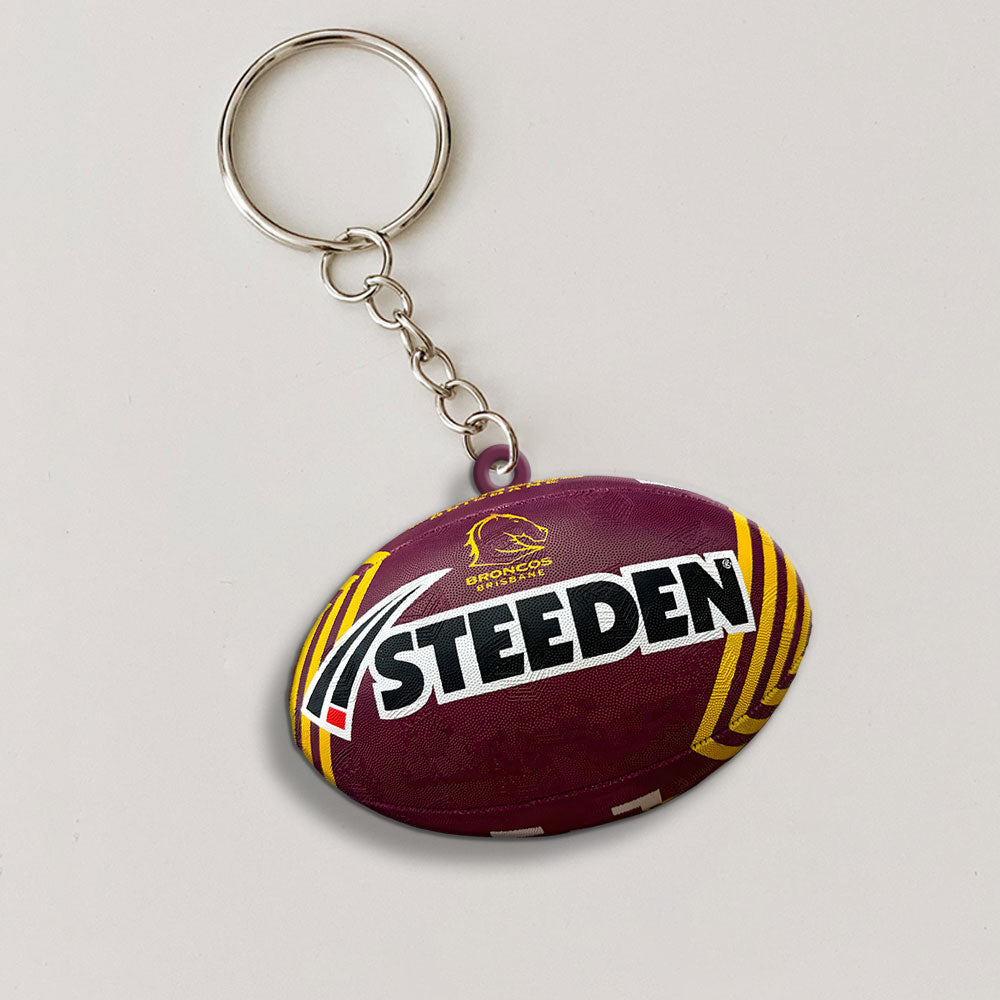 Brisbane Broncos Custom Shape 2-sided Keychain – MAITM13360