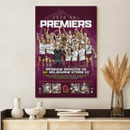 Brisbane Broncos Premiers 2025 Rectangle Canvas With Inner Frame – TANTN17893