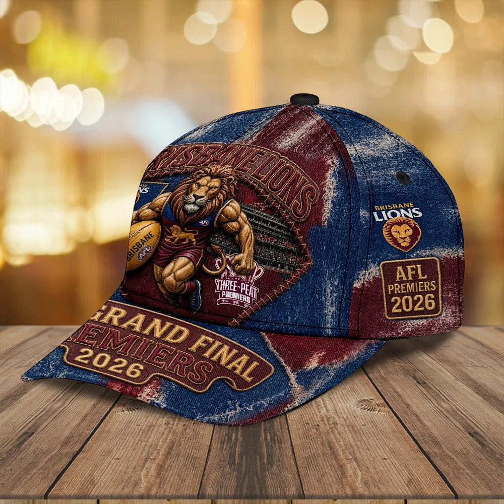Brisbane Lions 2026 AFL Premiers Classic Cap – TMTHU9632