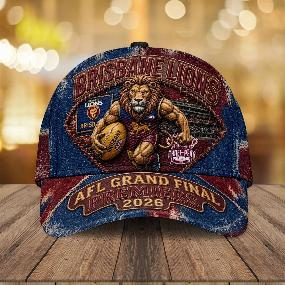 Brisbane Lions 2026 AFL Premiers Classic Cap – TMTHU9632